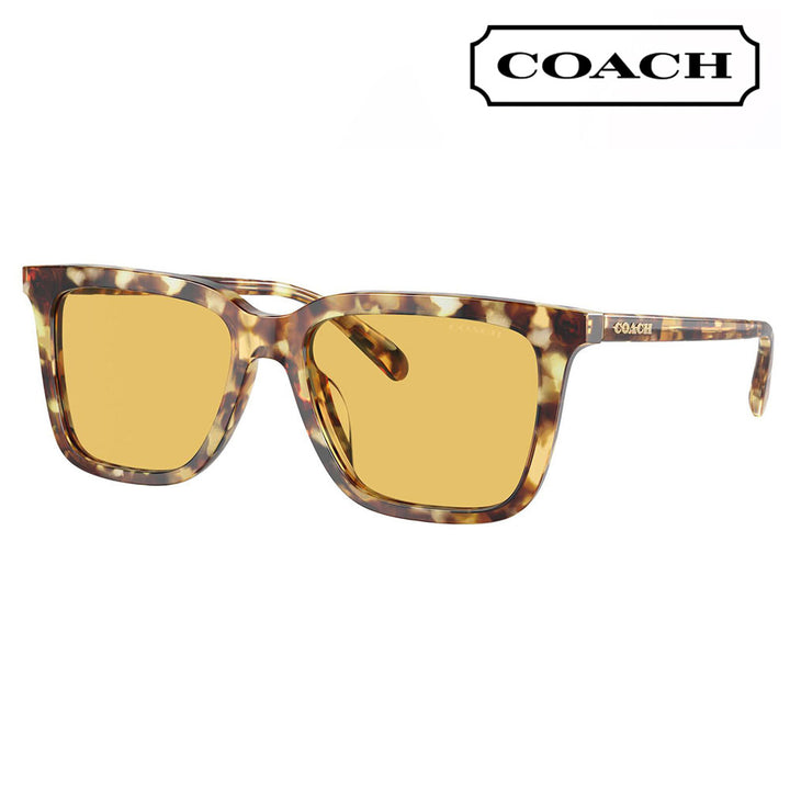 【正規品販売店】コーチ 伊達 メガネ 眼鏡 サングラス HC8385U 504585 54 COACH 紫外線 ウェリントン スクエア レディース ユニバーサルフィット 偏光レンズ レディース UVカット