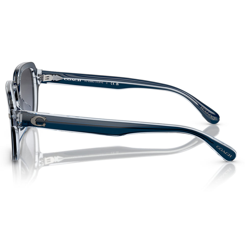 【アウトレット】コーチ 伊達 メガネ 眼鏡 サングラス HC8388U  57571G 56 COACH  スクエア セル ユニバーサルフィット メンズ