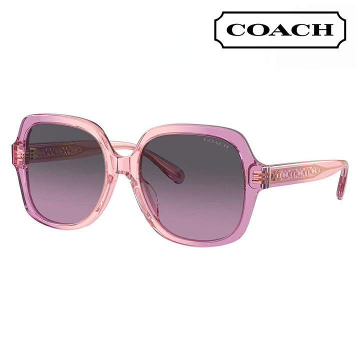 【正規品販売店】コーチ 伊達 メガネ 眼鏡 サングラス HC8395F 581390 56 COACH スクエア セル フルフィットモデル レディース
