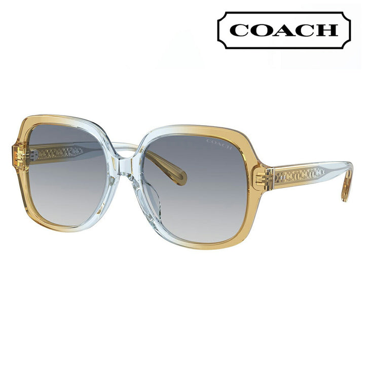 【正規品販売店】コーチ 伊達 メガネ 眼鏡 サングラス HC8395F 581435 56 COACH スクエア セル フルフィットモデル レディース