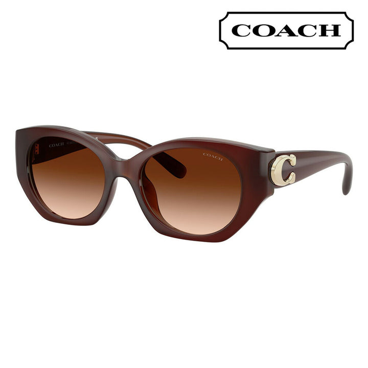 【正規品販売店】コーチ サングラス HC8407U 584174 52 COACH フォックス オーバル セル ユニバーサルデザイン レディース