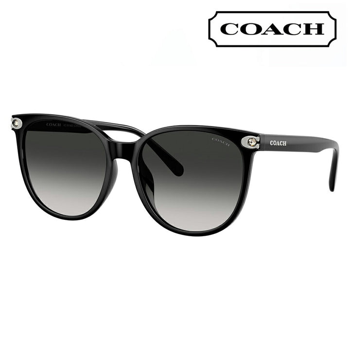 【正規品販売店】コーチ 伊達 メガネ 眼鏡 サングラス HC8414BD 50023C 57 COACH CW428 ラウンド セル アジアンデザイン レディース