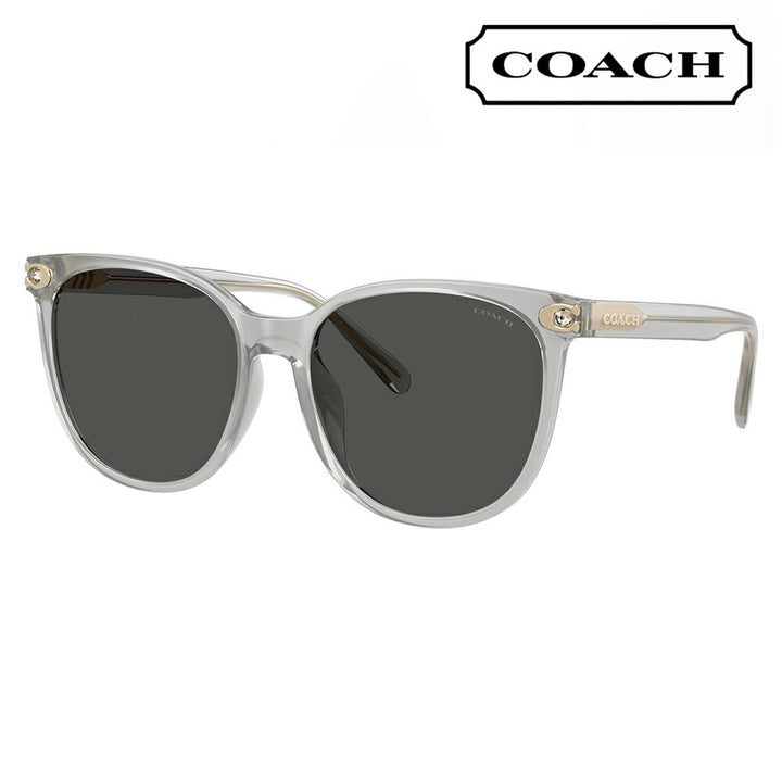 【正規品販売店】コーチ 伊達 メガネ 眼鏡 サングラス HC8414BD 561487 57 COACH CW428 ラウンド セル アジアンデザイン レディース