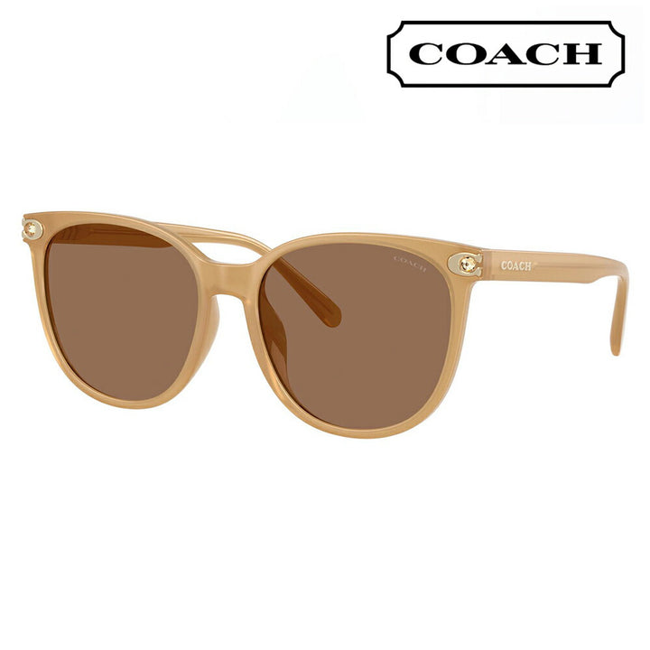 【正規品販売店】コーチ 伊達 メガネ 眼鏡 サングラス HC8414BD 585473 57 COACH CW428 ラウンド セル アジアンデザイン レディース