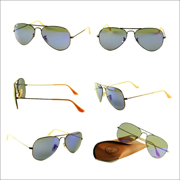 [Recommended Price] Ray-Ban Aviator Glasses RB3025 167/68 58 Ray-Ban Compatible with Ray-Ban Genuine Lenses Aviator 