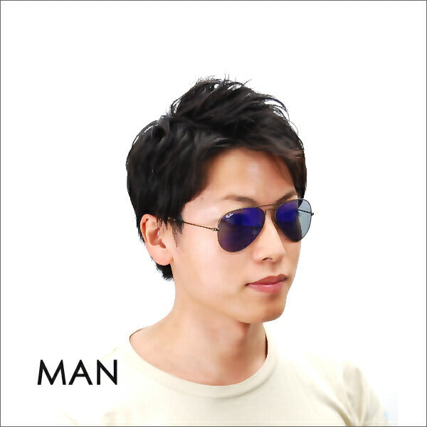 [Recommended Price] Ray-Ban Aviator Glasses RB3025 167/68 58 Ray-Ban Compatible with Ray-Ban Genuine Lenses Aviator 