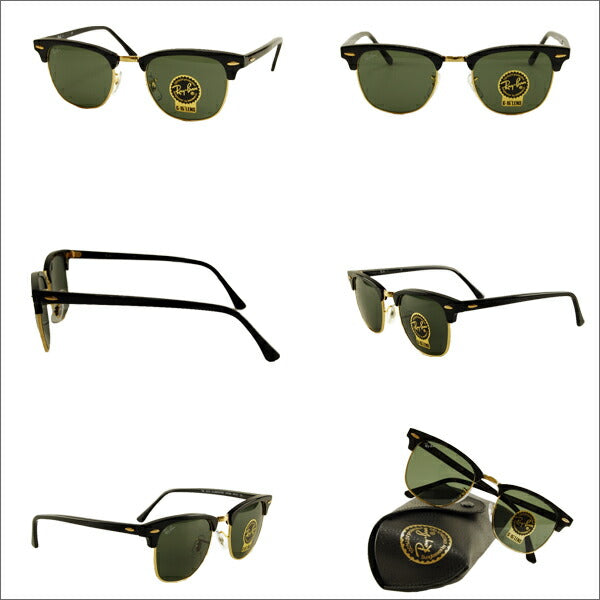 [Authorized Retailer] Ray-Ban Clubmaster Sunglasses RB3016 W0365 49 Ray-Ban Compatible with genuine Ray-Ban lenses CLUBMASTER 