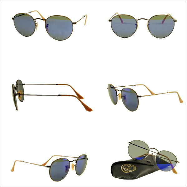 [Recommended Price] Ray-Ban Sunglasses RB3447 167/68 50 Ray-Ban Compatible with Ray-Ban Genuine Lenses Glasses ROUND METAL 