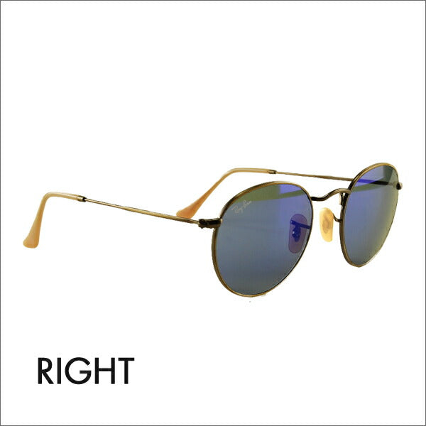 [Recommended Price] Ray-Ban Sunglasses RB3447 167/68 50 Ray-Ban Compatible with Ray-Ban Genuine Lenses Glasses ROUND METAL 