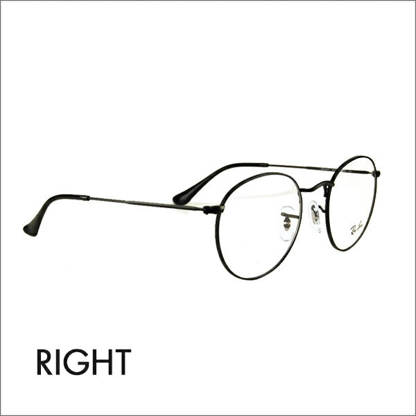 [Authorized Retailer] Non-prescription 1.55 lens replacement +0 yen Ray-Ban glasses frame RX3447V 2503 50 Ray-Ban Ray-Ban genuine lens compatible ROUND Round Classic 