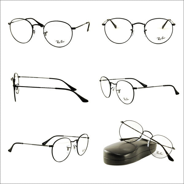 [Authorized Retailer] Non-prescription 1.55 lens replacement +0 yen Ray-Ban glasses frame RX3447V 2503 50 Ray-Ban Ray-Ban genuine lens compatible ROUND Round Classic 