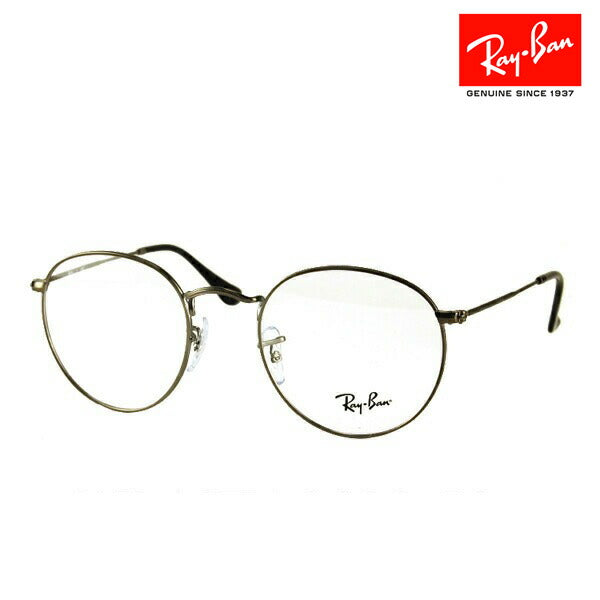 【正规品贩售売店】度なし1.55renzu交换+0円 reneban メガネ fureーム RX3447V 2620 50 53 Ray-Ban reyan 纯正 renzu対応 ROUND ラウンド kurashikku 