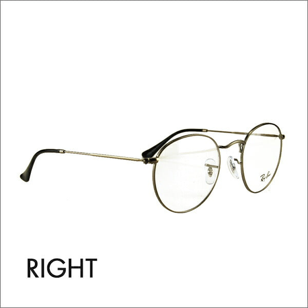 [Authorized Retailer] Non-prescription 1.55 lens replacement +0 yen Ray-Ban glasses frame RX3447V 2620 50 53 Ray-Ban Ray-Ban genuine lens compatible ROUND Round Classic 