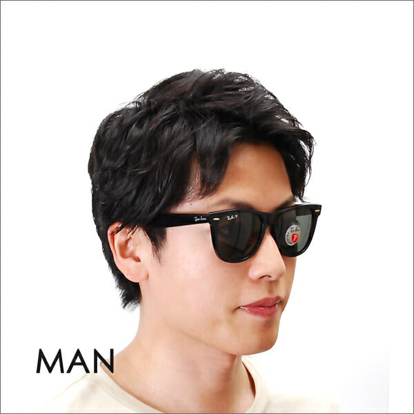 [Authorized Retailer] Ray-Ban Wayfarer Sunglasses RB2140F 901/58 54 Ray-Ban Compatible with Ray-Ban Genuine Lenses Fashion Glasses WAYFARER Full Fitting Model 