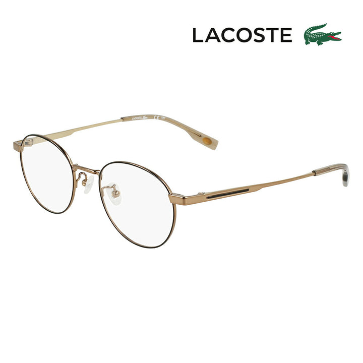 【正規品販売店】 度なし1.55レンズ交換+0円 ラコステ メガネフレーム L2518LB 210 47 LACOSTE βチタニウム βチタン ラウンド フルリム 伊達眼鏡 メンズ レディース