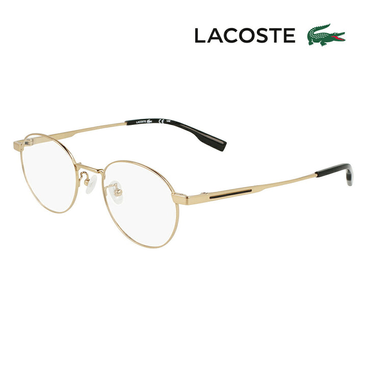 【正規品販売店】 度なし1.55レンズ交換+0円 ラコステ メガネフレーム L2518LB 714 47 LACOSTE βチタニウム βチタン ラウンド フルリム 伊達眼鏡 メンズ レディース