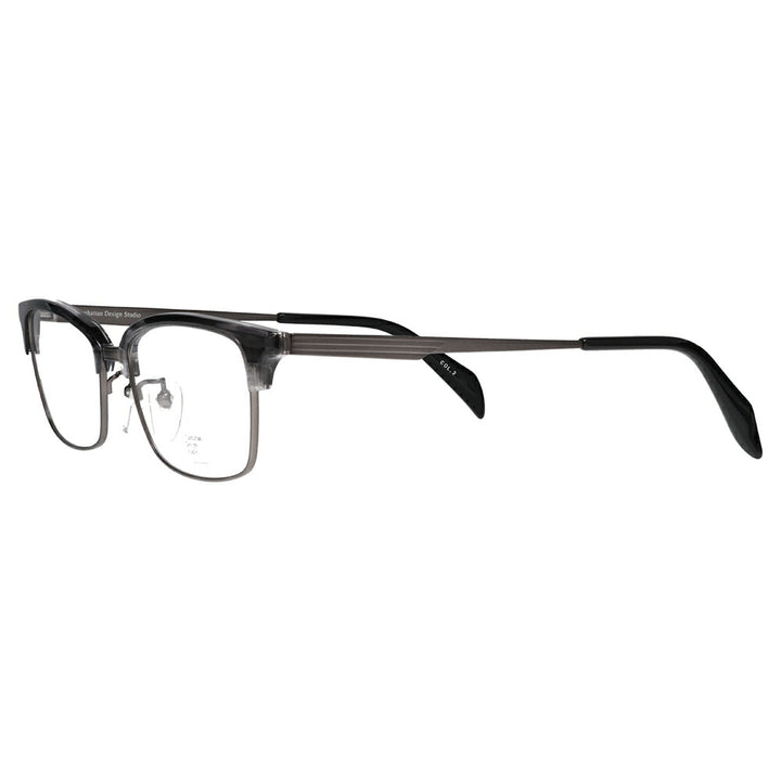 【正規品販売店】マンハッタンデザインスタジオ メガネフレーム 老眼鏡セット MDS-523 2 58 Manhattan Design Studio 大きい ビッグ 大きめ メンズ チタン ブロー ウェリントン 伊達眼鏡 シニア リーディング 読書 スマホ ブルーライトカット変更可