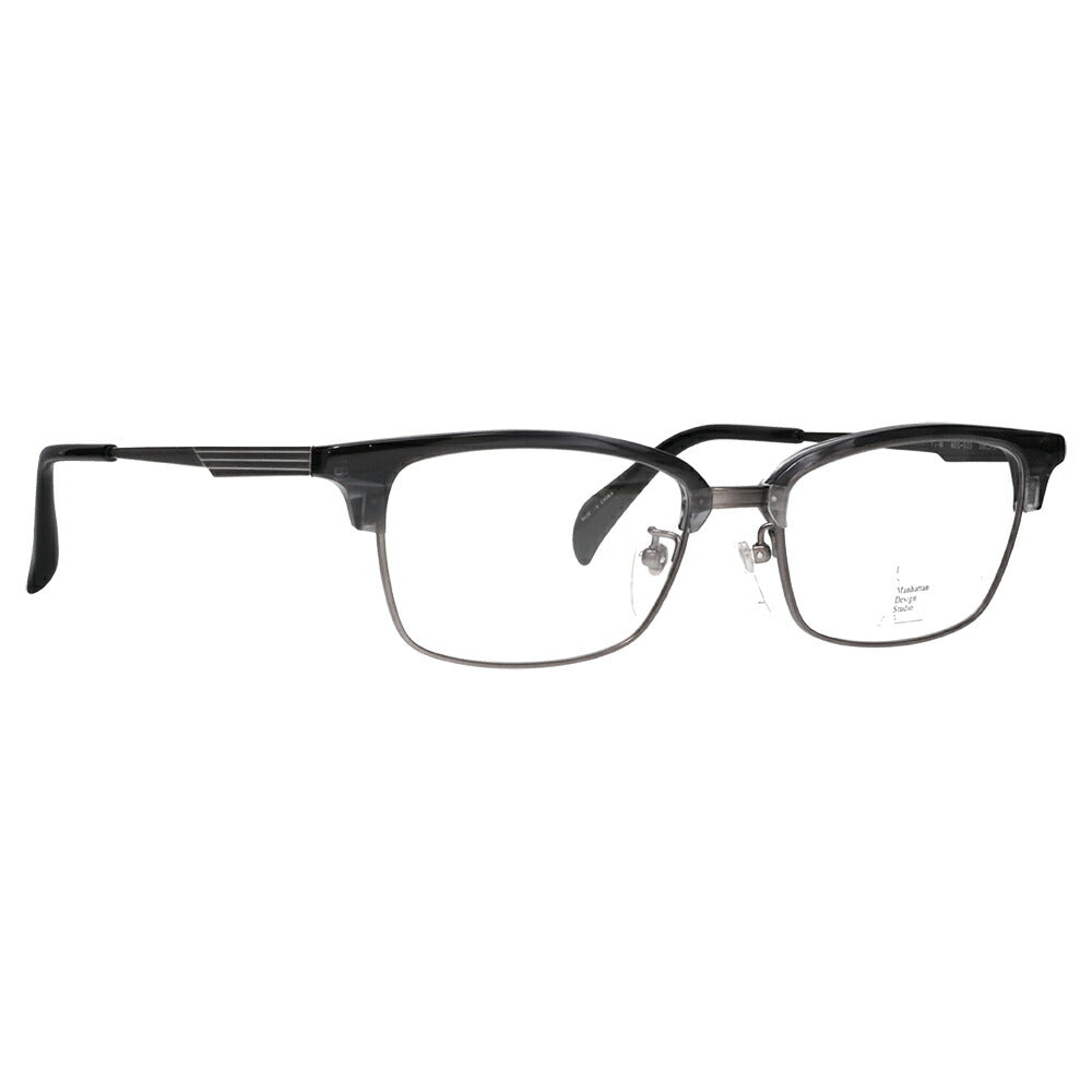 【正規品販売店】マンハッタンデザインスタジオ メガネフレーム 老眼鏡セット MDS-523 2 58 Manhattan Design Studio 大きい ビッグ 大きめ メンズ チタン ブロー ウェリントン 伊達眼鏡 シニア リーディング 読書 スマホ ブルーライトカット変更可