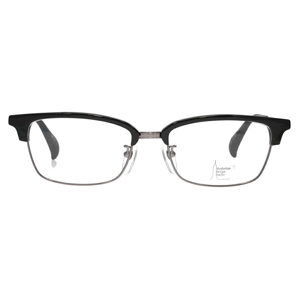 【正規品販売店】マンハッタンデザインスタジオ メガネフレーム 老眼鏡セット MDS-523 3 58 Manhattan Design Studio 大きい ビッグ 大きめ メンズ チタン ブロー ウェリントン 伊達眼鏡 シニア リーディング 読書 スマホ ブルーライトカット変更可