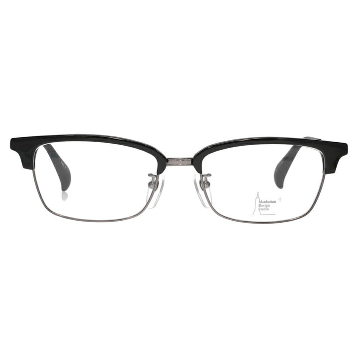 【正規品販売店】マンハッタンデザインスタジオ メガネフレーム 老眼鏡セット MDS-523 3 58 Manhattan Design Studio 大きい ビッグ 大きめ メンズ チタン ブロー ウェリントン 伊達眼鏡 シニア リーディング 読書 スマホ ブルーライトカット変更可