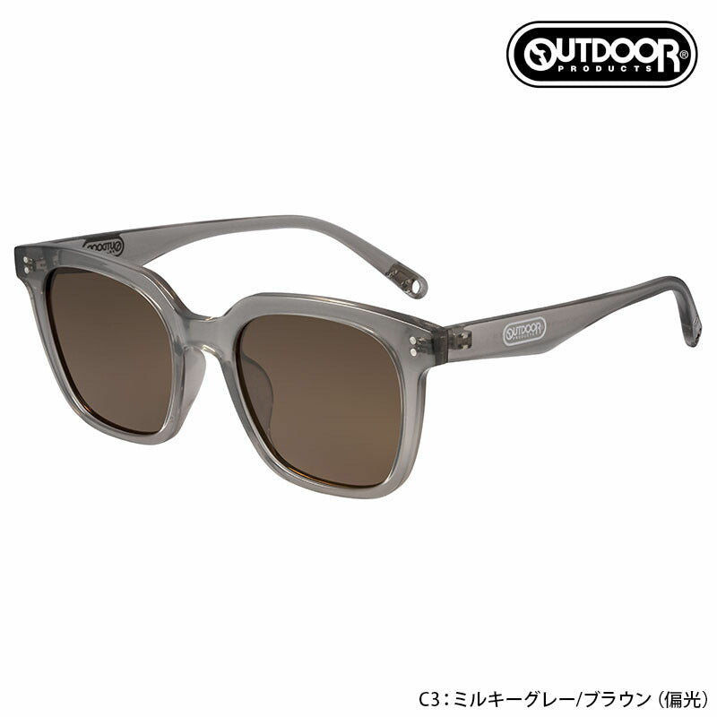 【正規品販売店】アウトドア プロダクツ OUTDOOR PRODUCTS 偏光サングラス OD09-0004 ウェリントン ポラライズド オーバーサイズ 大きめ ビッグサイズ