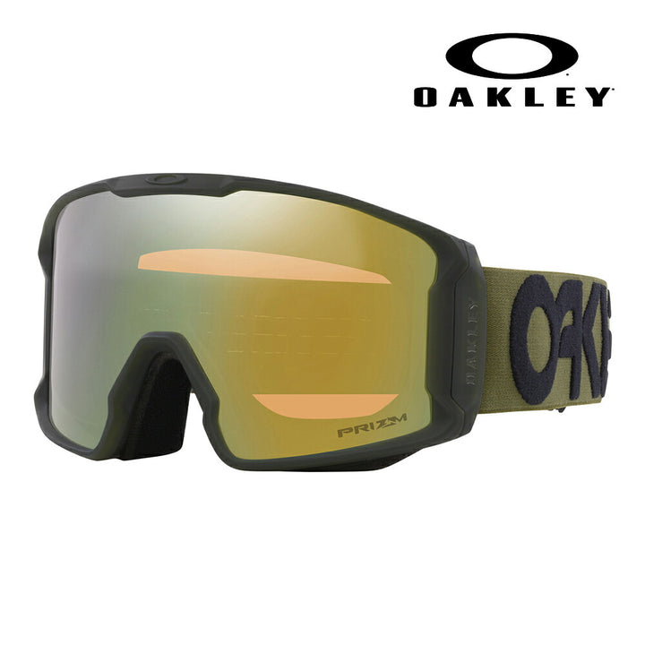 [Authorized Retailer] Oakley OO7070-F0 OAKLEY LINE MINER XL Line Miner PRIZM Prism Full Frame Glasses Compatible 2023-2024 New Snow Goggles Winter Sports 