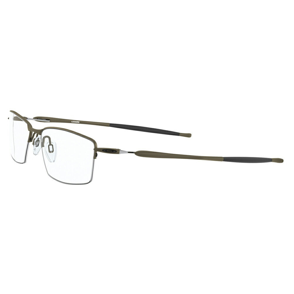 [Authorized Retailer] Non-prescription 1.55 lens replacement +0 yen Oakley glasses frame OX5113-02 511302 OAKLEY LIZARD Lizard Men's Nylon semi-less square business fashion glasses Eyeglasses 