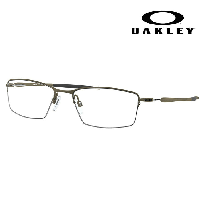 [Authorized Retailer] Non-prescription 1.55 lens replacement +0 yen Oakley glasses frame OX5113-02 511302 OAKLEY LIZARD Lizard Men's Nylon semi-less square business fashion glasses Eyeglasses 