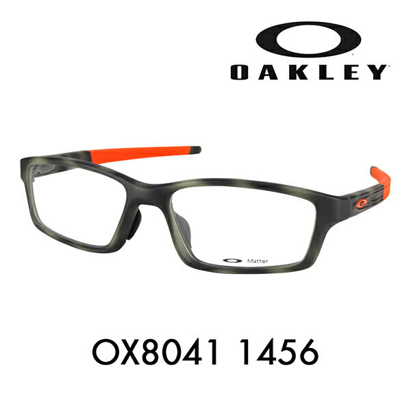 [Authorized Retailer] Non-prescription 1.55 lens replacement +0 yen Oakley Crosslink Pitch Glasses Frame OX8041-1456 OAKLEY Asian fit CROSSLINK PITCH Fashion glasses Eyeglasses 