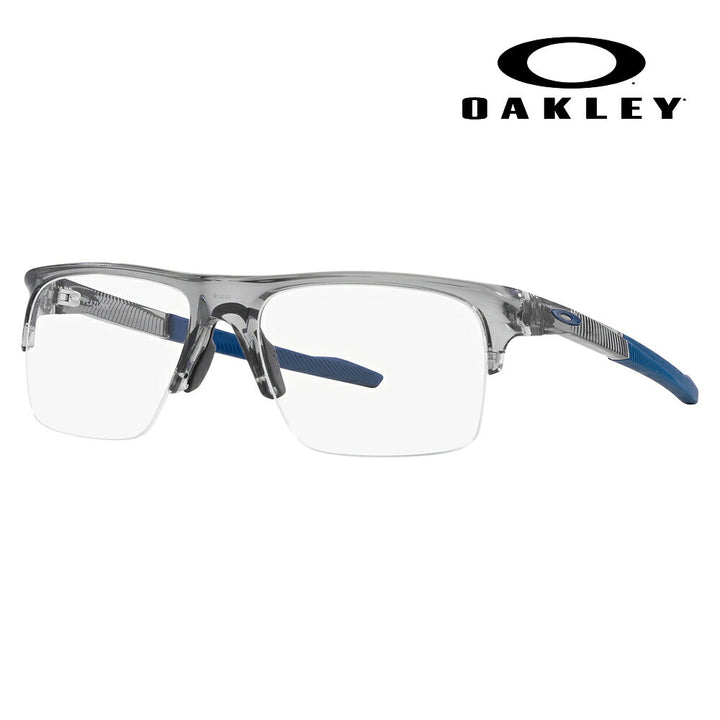 [Authorized Retailer] Non-prescription 1.55 lens replacement +0 yen Oakley glasses frame OX8061 03 56 OAKLEY PLAZLINK Plazlink Square Nylor Half Rim Sports Fashion glasses Eyeglasses 