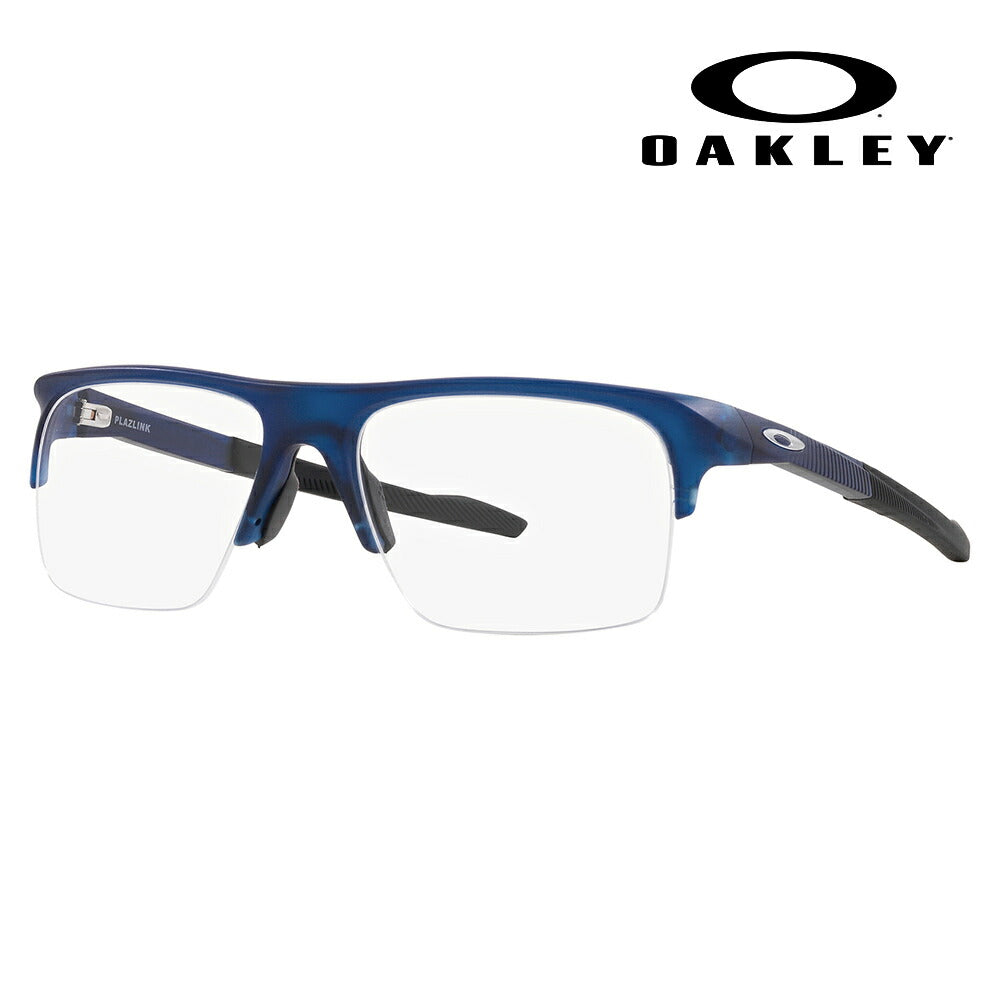 【正規品販売店】度なし1.55レンズ交換+0円 オークリー メガネ フレーム OX8061 04 56 OAKLEY  PLAZLINK プラズリンク スクエア ナイロール ハーフリム スポーツ 伊達メガネ 眼鏡