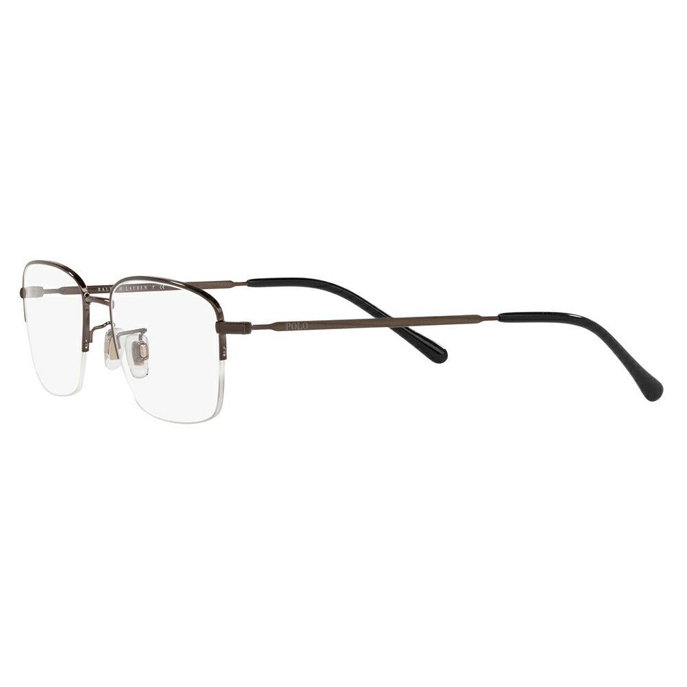 [Authorized Retailer] Non-prescription 1.55 lens replacement +0 yen Polo Ralph Lauren Glasses PH1213D 9157 54 POLO RALPH LAUREN Square Asian fit model Metal Men's Nylor Half-rim Glasses Fashion glasses 