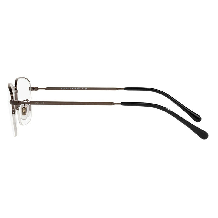 [Authorized Retailer] Non-prescription 1.55 lens replacement +0 yen Polo Ralph Lauren Glasses PH1213D 9157 54 POLO RALPH LAUREN Square Asian fit model Metal Men's Nylor Half-rim Glasses Fashion glasses 