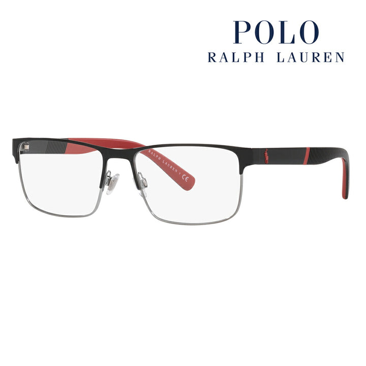 【正規品販売店】度なし1.55レンズ交換+0円 ポロ ラルフローレン メガネ  PH1215 9003 56 POLO RALPH LAUREN スクエア メタル メンズ 眼鏡 伊達メガネ