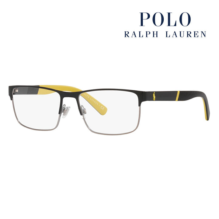 【オススメ価格】度なし1.55レンズ交換+0円 ポロ ラルフローレン メガネ PH1215 9267 56 POLO RALPH LAUREN スクエア メタル メンズ 眼鏡 伊達メガネ