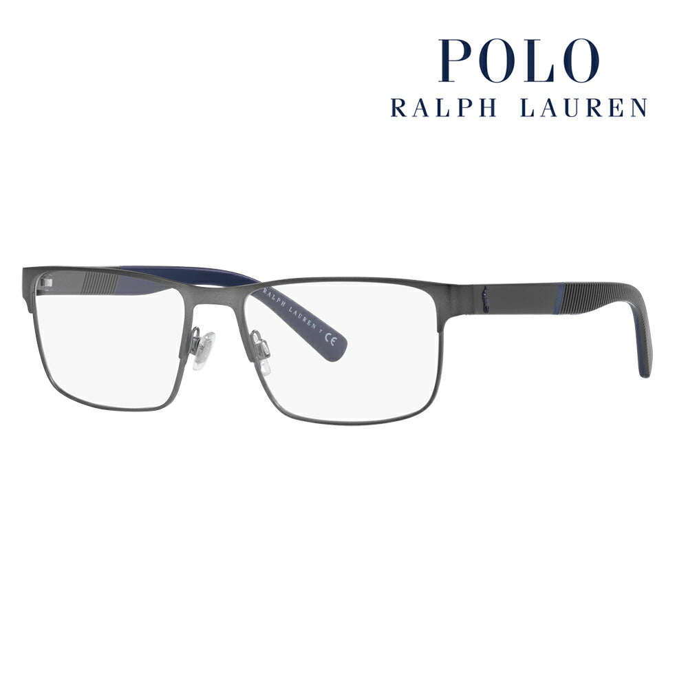 [Authentic Retailer] Non-prescription 1.55 lens replacement +0 yen Polo Ralph Lauren Glasses PH1215 9307 56 POLO RALPH LAUREN Square Metal Men's Glasses Fashion Glasses 