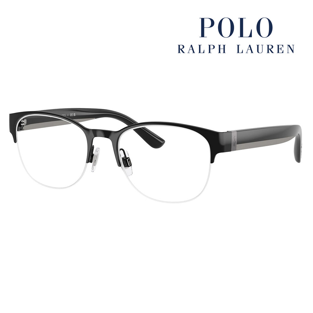 【正規品販売店】度なし1.55レンズ交換+0円 ポロ ラルフローレン メガネ  PH1238 9223 52 POLO RALPH LAUREN スクエア ボストン ナイロール メンズ 眼鏡 伊達メガネ