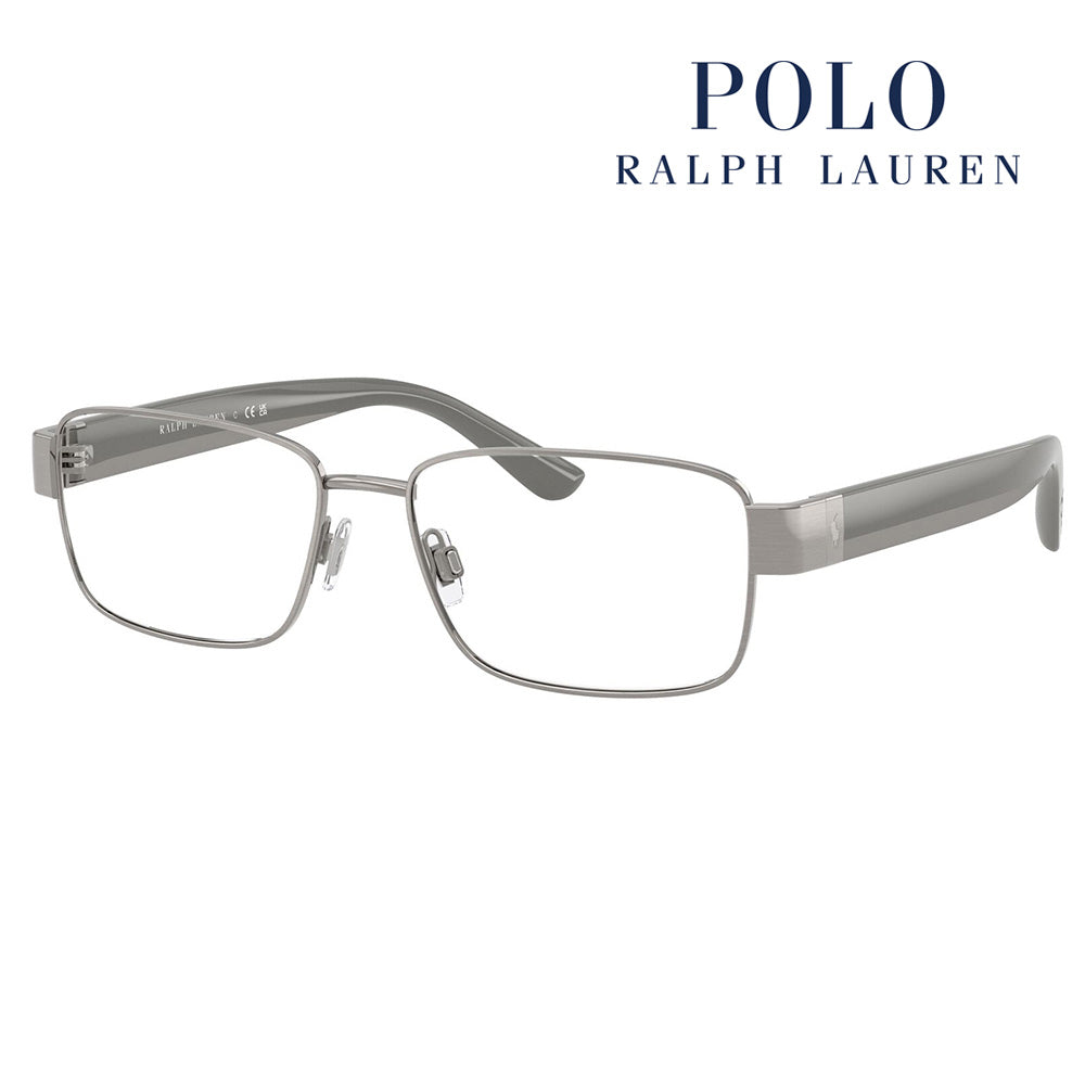 【正規品販売店】度なし1.55レンズ交換+0円 ポロ ラルフローレン メガネ  PH1239 9266 55 POLO RALPH LAUREN スクエア メタル メンズ 眼鏡 伊達メガネ