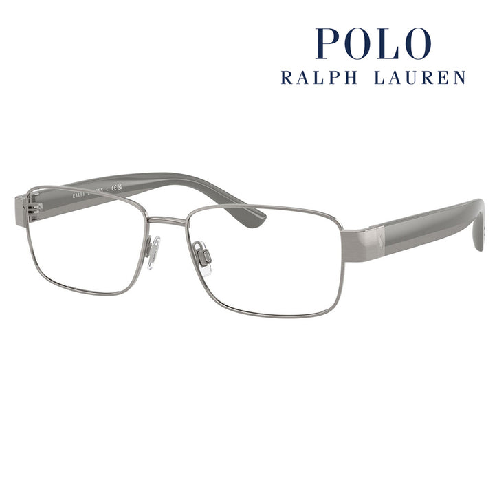【正規品販売店】度なし1.55レンズ交換+0円 ポロ ラルフローレン メガネ  PH1239 9266 55 POLO RALPH LAUREN スクエア メタル メンズ 眼鏡 伊達メガネ