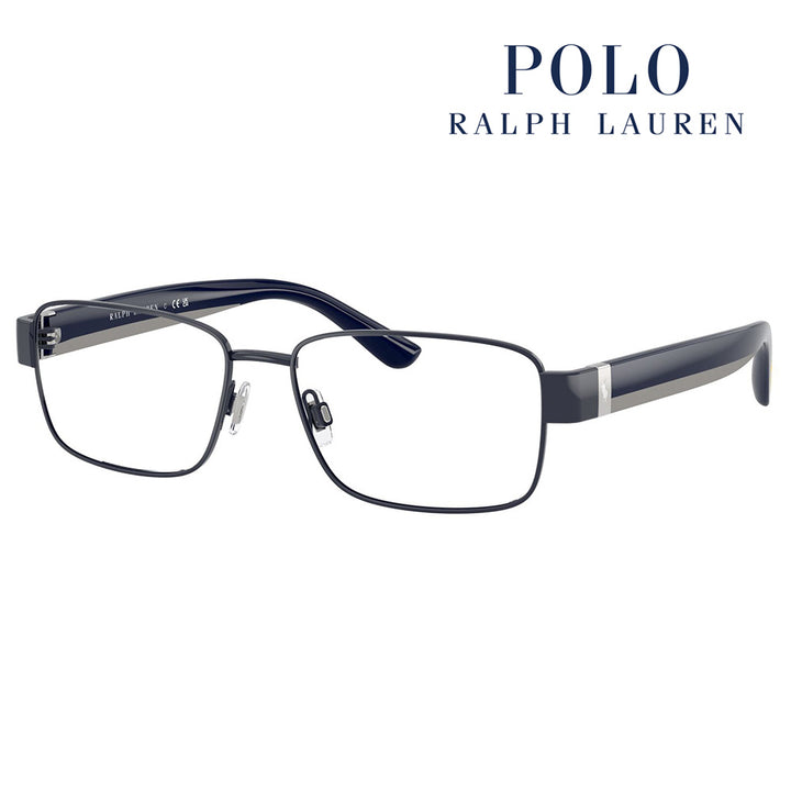【正規品販売店】度なし1.55レンズ交換+0円 ポロ ラルフローレン メガネ  PH1239 9436 55 POLO RALPH LAUREN スクエア メタル メンズ 眼鏡 伊達メガネ