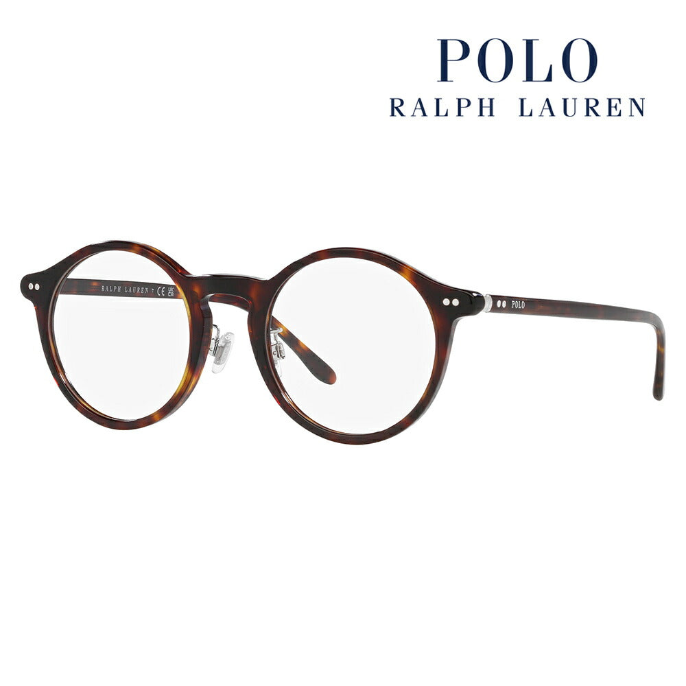 [Recommended price] Non-prescription 1.55 lens replacement +0 yen Polo Ralph Lauren Glasses PH2260F 5003 50 POLO RALPH LAUREN Round Full-fit model Cell Glasses Fashion glasses 