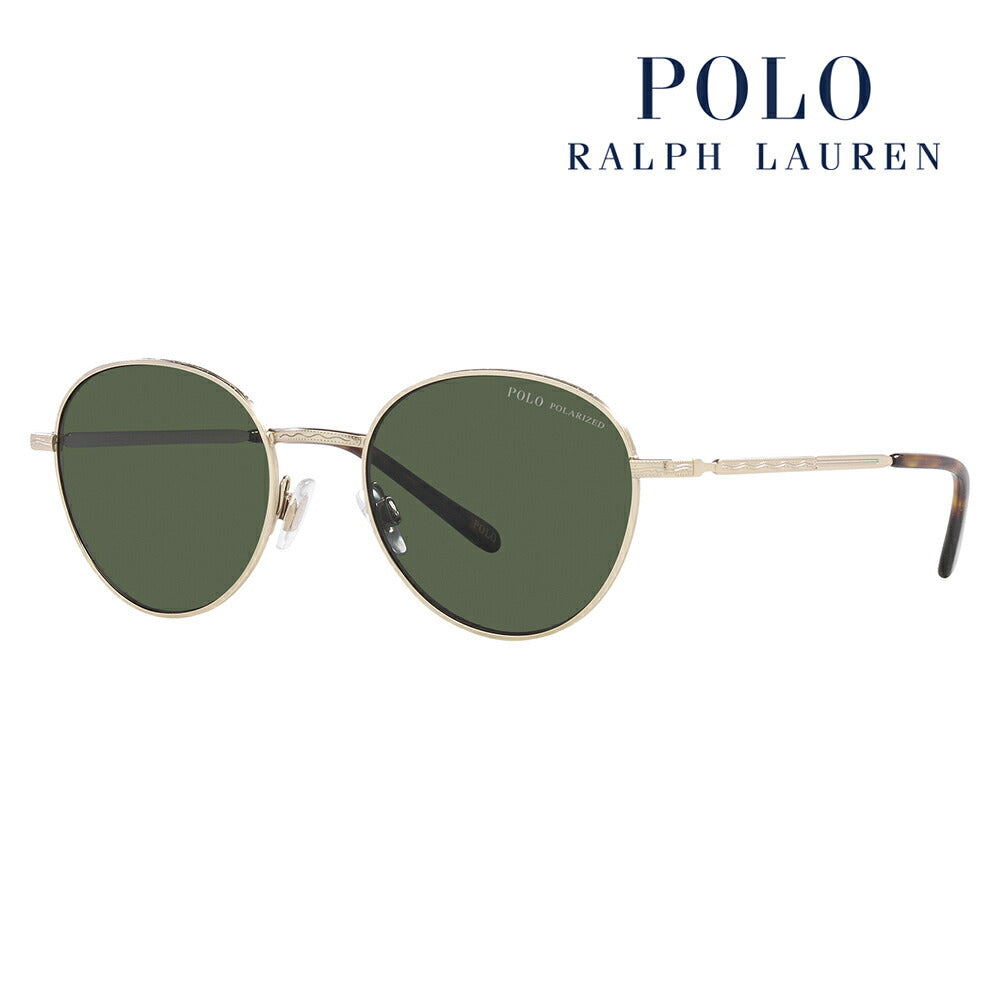 [Recommended Price] Polo Ralph Lauren Sunglasses PH3144 92119A 51 POLO RALPH LAUREN Round Classic Metal Polarized Lenses Polaroided Fashion Glasses Eyeglasses 