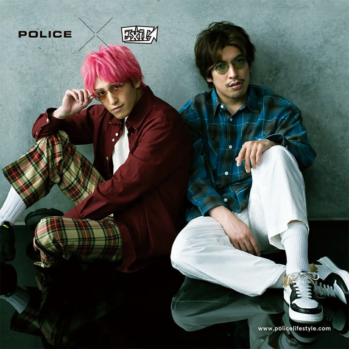 [Authorized Retailer] Police Sunglasses EXIT Capsule Collection No. 3 SPLD94J DAKA 51 POLICE Exit Rintaro. Kanechika Daiki Kanechi ROADIE Round Metal Classic Stylish Fashion Glasses Eyeglasses 