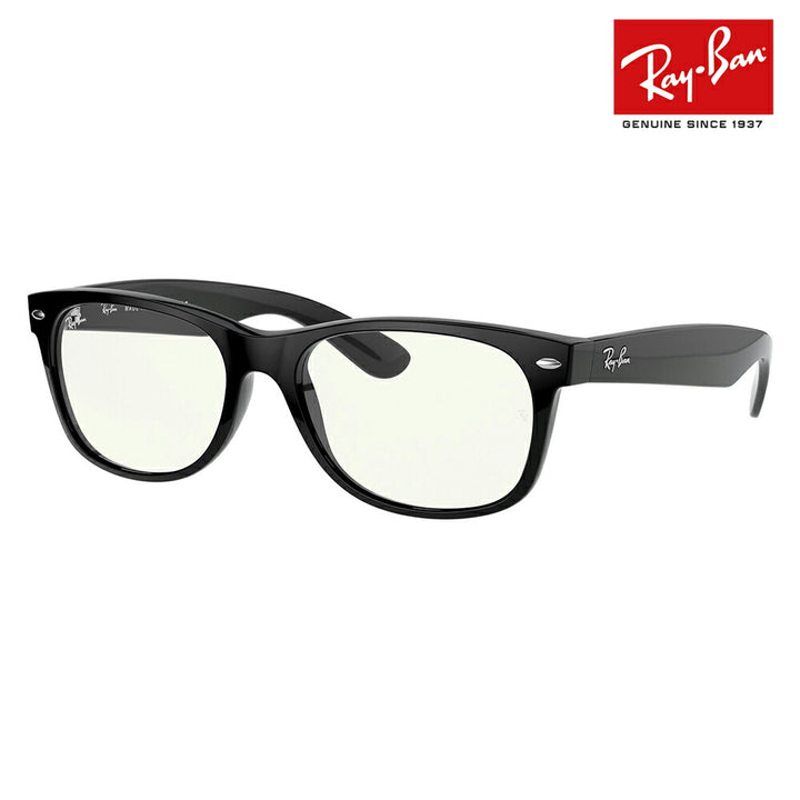 【アウトレット】レイバンサングラス RB2132 901/BF 52 55 58 Ray-Ban レイバン純正レンズ対応 NEW WAYFARER CLEAR ニューウェイファーラー EVERGLASSES エバーグラス PC ブルーライトカット パソコン用 伊達メガネ 眼鏡