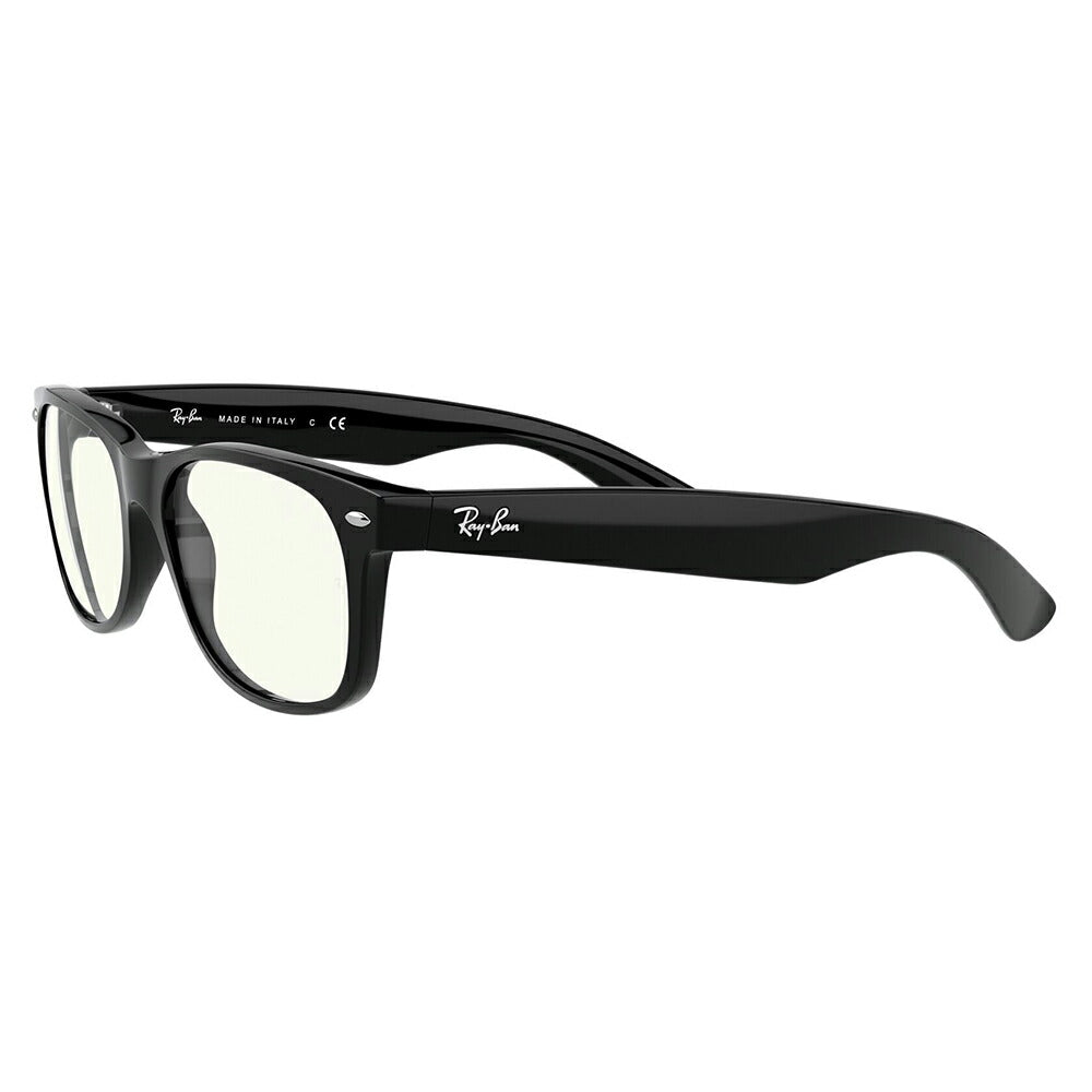 【アウトレット】レイバンサングラス RB2132F 901/BF 52 55 58 Ray-Ban NEW WAYFARER CLEAR フルフィットモデル ニューウェイファーラー EVERGLASSES エバーグラス PC ブルーライトカット パソコン用 伊達メガネ 眼鏡