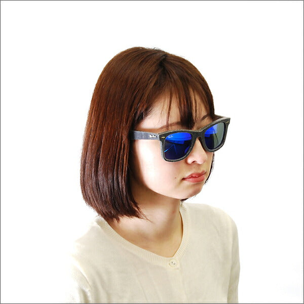 【オsusuメ価格】reiban ウェイufァーラー sangurasu RB2140F 119268 52 Ray-Ban reyan 纯正 renzu対応 WAYFARER denimu福鲁菲蒂廷古莫德鲁