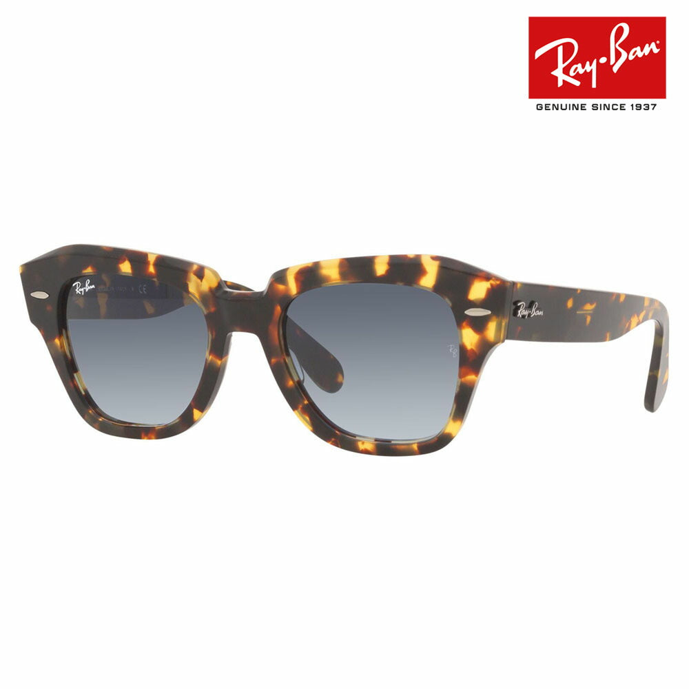 [Authorized Retailer] Ray-Ban Sunglasses RB2186 133286 49 52 Ray-Ban Compatible with Ray-Ban Genuine Lenses Square STATE STREET Cell Fashion Glasses Eyeglasses 