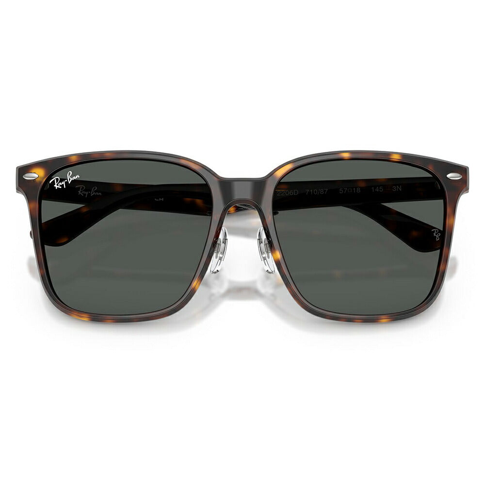 【正規品販売店】レイバンサングラス RB2206D 710/87 57 Ray-Ban レイバン純正レンズ対応 スクエア セル ローブリッジフィット ビッグシェイプ  伊達メガネ 眼鏡