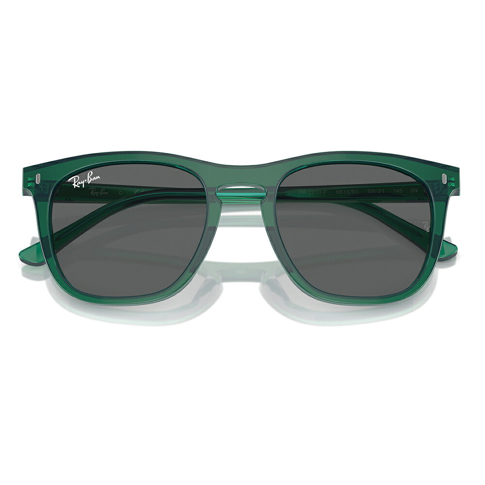 [Authorized Retailer] Ray-Ban Sunglasses RB2210F 6615B1 53 Ray-Ban Compatible with Ray-Ban Genuine Lenses Wellington Cell Fashion Glasses Eyeglasses 