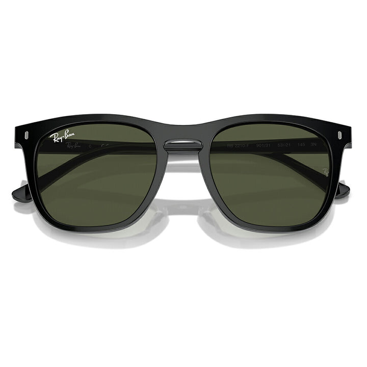 【正規品販売店】レイバンサングラス RB2210F 901/31 53 Ray-Ban レイバン純正レンズ対応 ウエリントン セル  伊達メガネ 眼鏡